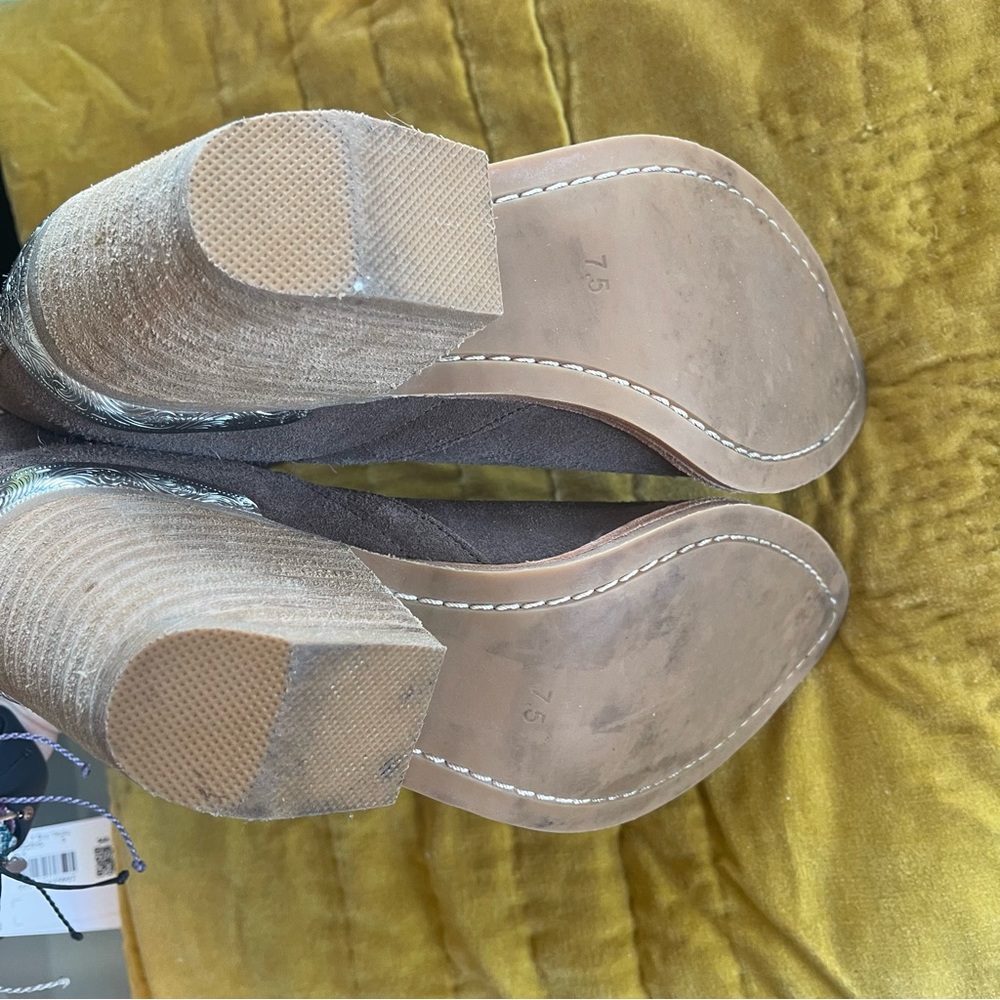 Jeffrey Campbell Cromwell Suede Western Booties - Picture 12 of 14